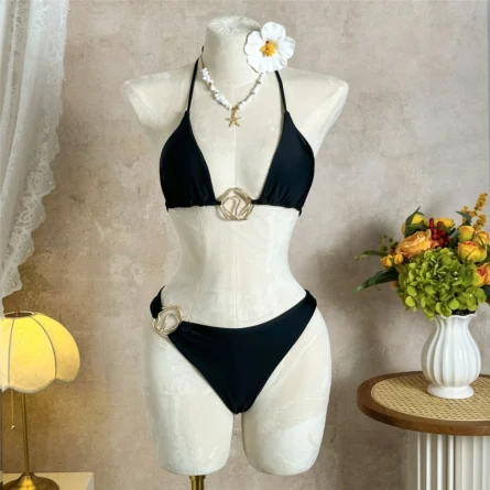 Mykonos Sunset Bikini Set with Sheer Cover-Up Skirt - Image 15