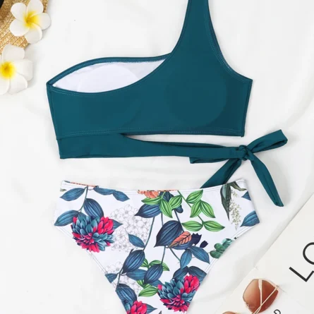 Solara Underboob One Shoulder Bikini Set - Image 27