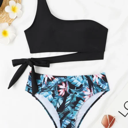 Solara Underboob One Shoulder Bikini Set - Image 29