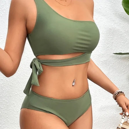 Solara Underboob One Shoulder Bikini Set - Image 8