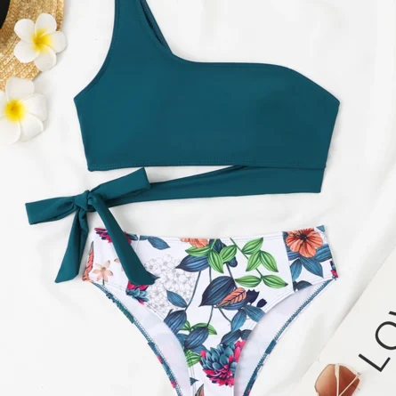 Solara Underboob One Shoulder Bikini Set - Image 26
