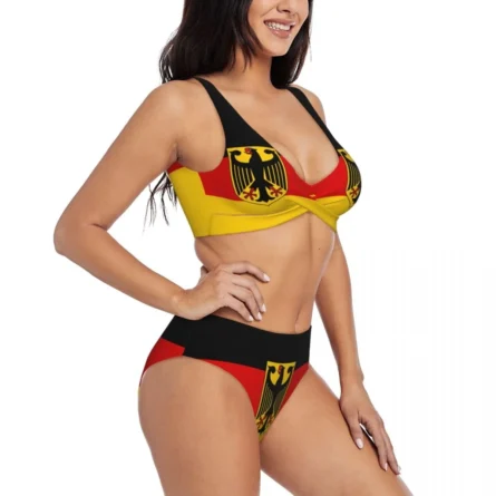 Deutschland Spirit Germany Flag High Waist Bikini - Image 5
