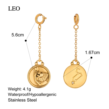 Zodiac Signs Bikini Charms – Gold Waterproof Beach Jewelry - Image 15