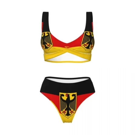 Deutschland Spirit Germany Flag High Waist Bikini - Image 4