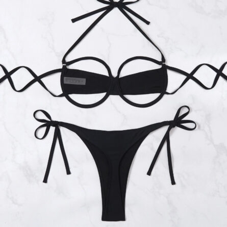 Island Hideout Underboob Cut Out Thong Bikini – Bild 8