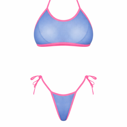 Bali Nights Sheer Bikini Set with Tie-Side Straps – Sunset And Swim