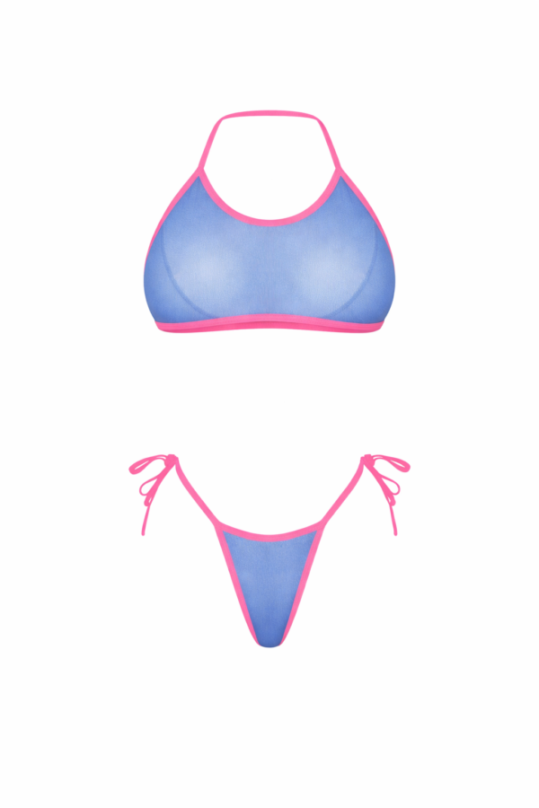 Bali Nights Sheer Bikini Set with Tie-Side Straps – Sunset And Swim