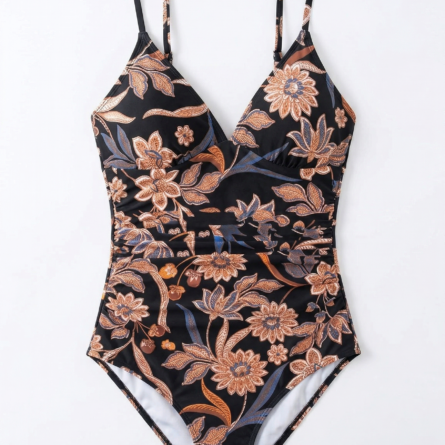 Flattering Ruched Waist DD Plus One Piece Swimsuit - Image 16