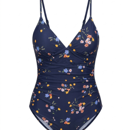 Flattering Ruched Waist DD Plus One Piece Swimsuit - Image 12