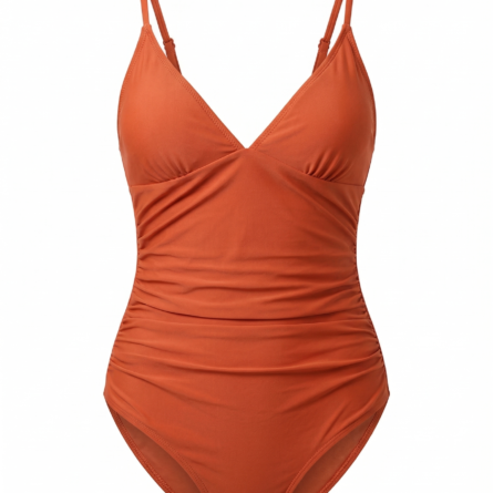 Flattering Ruched Waist DD Plus One Piece Swimsuit - Image 17
