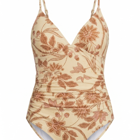 Flattering Ruched Waist DD Plus One Piece Swimsuit - Image 9