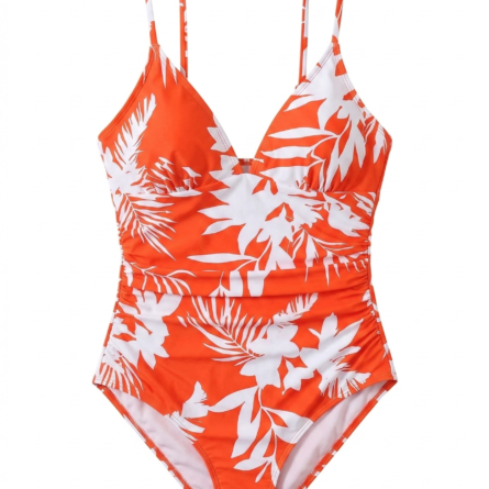Flattering Ruched Waist DD Plus One Piece Swimsuit - Image 4