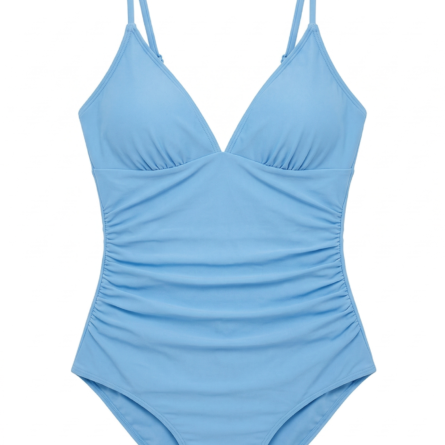Flattering Ruched Waist DD Plus One Piece Swimsuit - Image 19