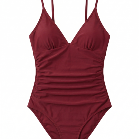 Flattering Ruched Waist DD Plus One Piece Swimsuit - Image 6