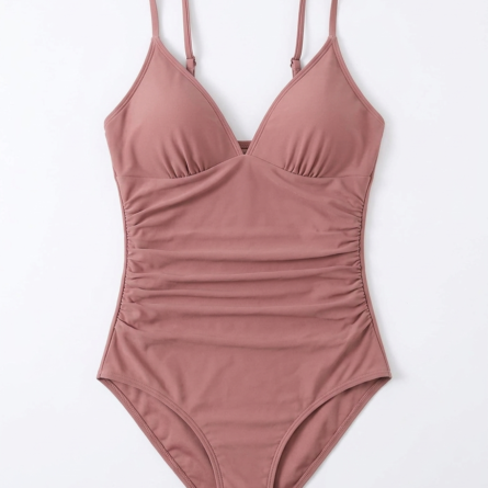 Flattering Ruched Waist DD Plus One Piece Swimsuit - Image 11