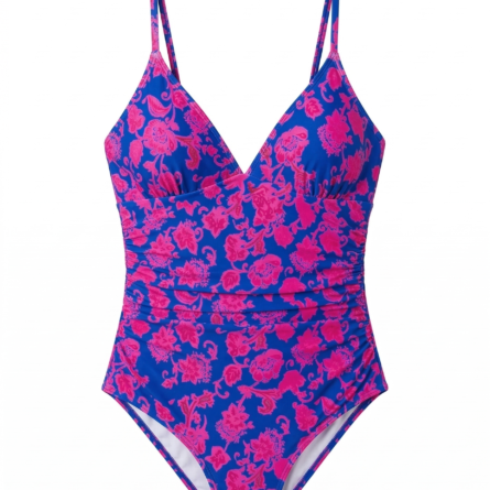 Flattering Ruched Waist DD Plus One Piece Swimsuit - Image 10