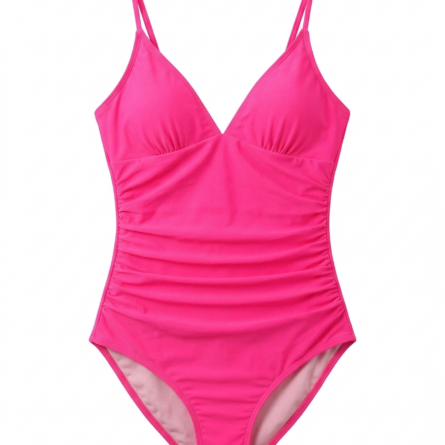 Flattering Ruched Waist DD Plus One Piece Swimsuit - Image 14