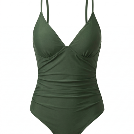 Flattering Ruched Waist DD Plus One Piece Swimsuit - Image 25