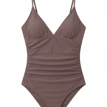 Flattering Ruched Waist DD Plus One Piece Swimsuit - Image 15