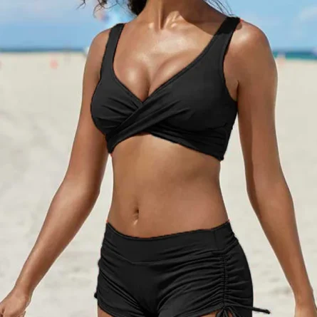 Beautiful Camouflage Print Shorts Bikini - Image 10