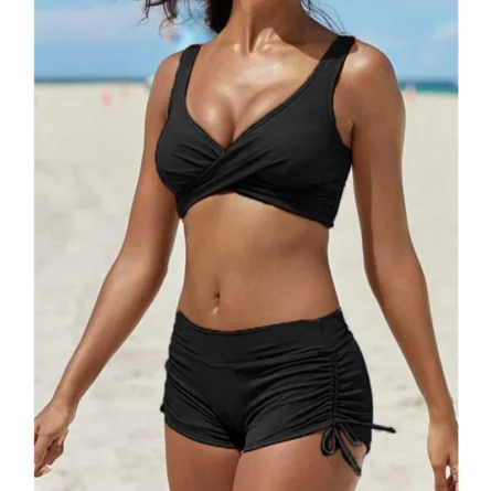 Beautiful Camouflage Print Shorts Bikini - Image 4