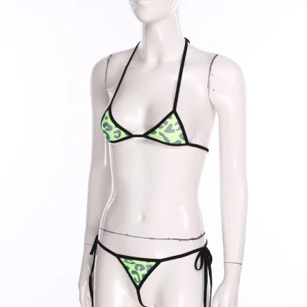 Pink Heart Mesh Sheer Thong Bikini Set - Image 16