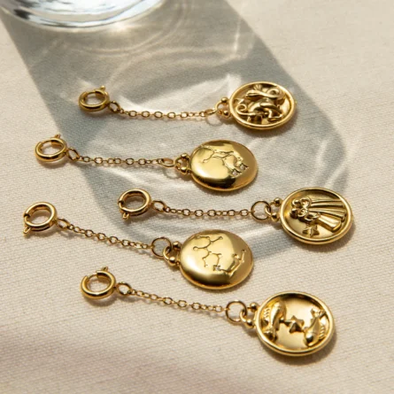 Zodiac Signs Bikini Charms – Gold Waterproof Beach Jewelry - Image 11