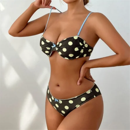 Spotlight Fun Polka Dot Balconette Bikini - Image 4