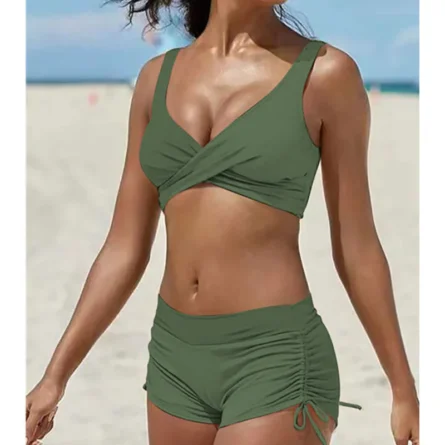 Beautiful Camouflage Print Shorts Bikini - Image 7