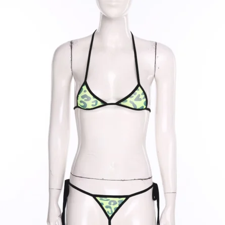 Pink Heart Mesh Sheer Thong Bikini Set - Image 17