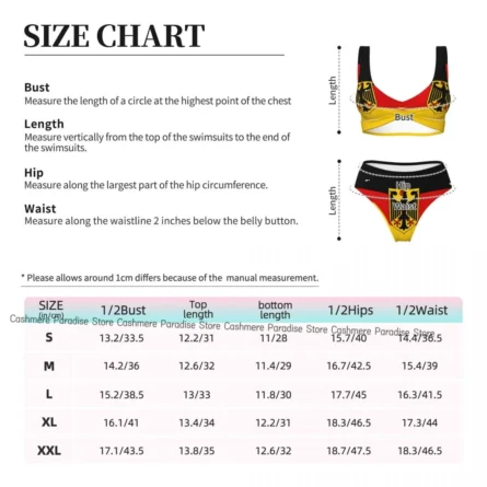 Deutschland Spirit Germany Flag High Waist Bikini - Image 7