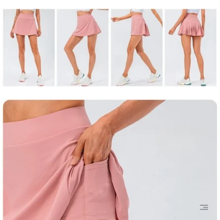 High Waist Pleated Active Skirt – Bild 10