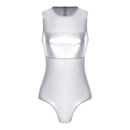 Futuristic Glam See Through Swimsuit Bodysuit - Image 3