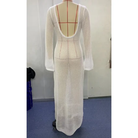 Sienna Breeze Long Sleeve Crochet Maxi Dress – Bild 9