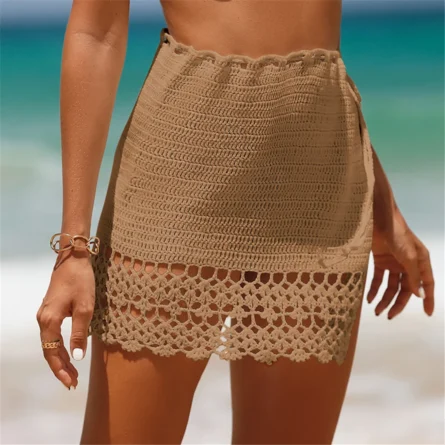 Barefoot In Paradise Crochet Cover Up Skirt - Image 7