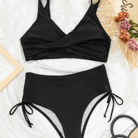 Izabella Modest High Waist Bikini Swimsuit Swimwear - Image 35