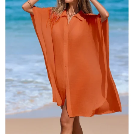 Breezy Coast Beach Cover Up Shirt Dress – Bild 17
