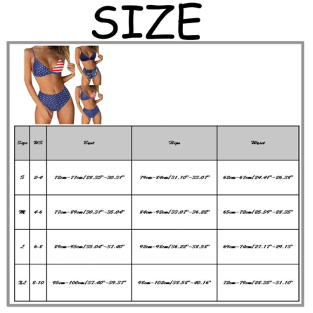 Stars & Stripes High-Waist American Flag Bikini Set - Image 6