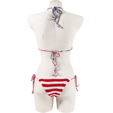 Star-Spangled Celebration Handmade Crochet Bikini - Image 3