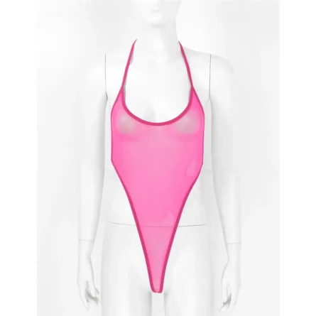 Moonlit Mesh Sheer See Through Thong Swimsuit - Image 5