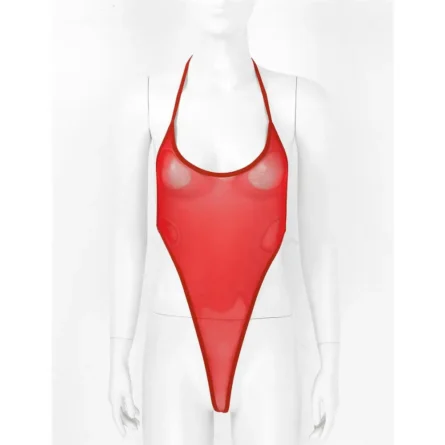 Moonlit Mesh Sheer See Through Thong Swimsuit - Image 4