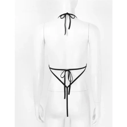 Moonlit Mesh Sheer See Through Thong Swimsuit - Image 3