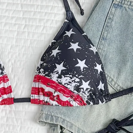 Summer Patriot American Flag Bikini Set - Image 9