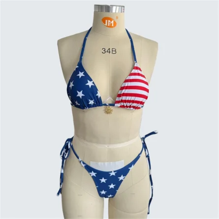 Patriot's Joy Adjustable Thong Bikini Set - Image 8