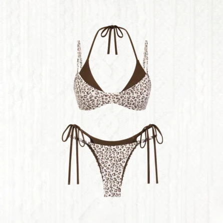 Ocean Safari Leopard Print Lace Bikini Set - Image 8