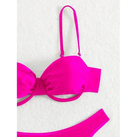 Spark Joy Underboob Bikini Set with Pink Vibe - Image 3