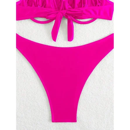 Spark Joy Underboob Bikini Set with Pink Vibe - Image 5