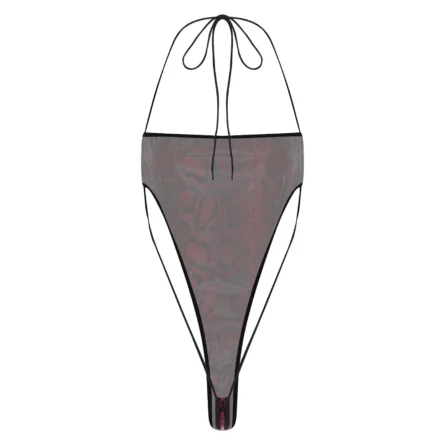 Fierce Heat PU Leather Thong Bodysuit - Image 5