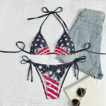 Summer Patriot American Flag Bikini Set - Image 6
