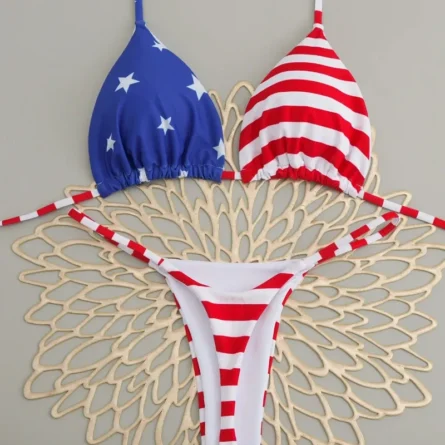 Star-Spangled Spirit USA Micro Thong Bikini Set - Image 3